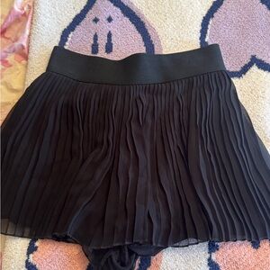 Zara Black Pleated Skort